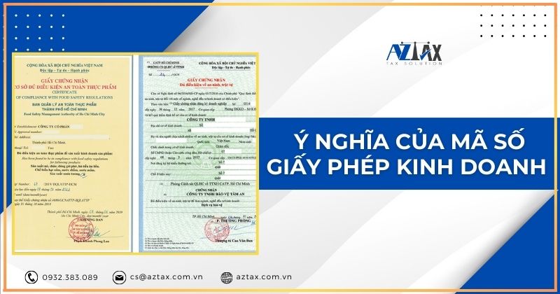 Ý nghĩa của mã số giấy phép kinh doanh