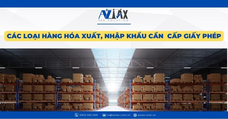 Các loại hàng hóa xuất, nhập khẩu cần phải cấp giấy phép