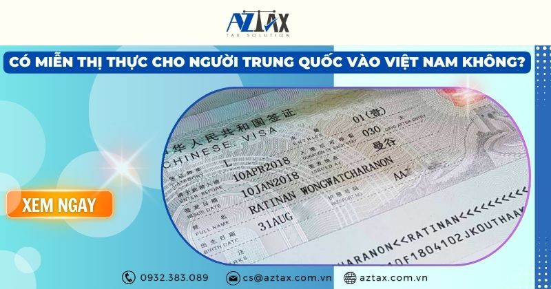 Có miễn thị thực cho người Trung Quốc vào Việt Nam không?