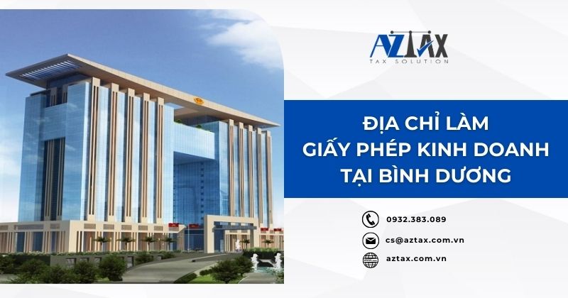 Địa chỉ làm giấy phép kinh doanh tại Bình Dương