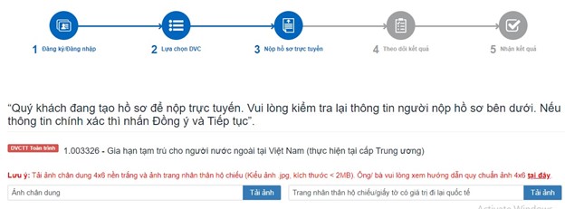 Điền đầy đủ thông tin