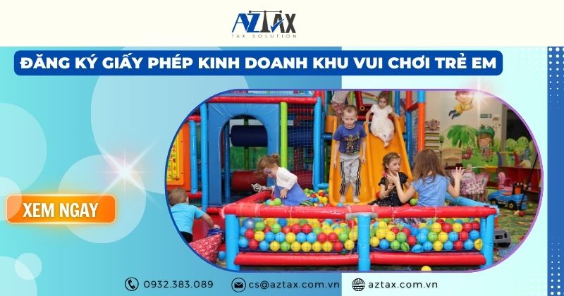 giấy phép kinh doanh khu vui chơi trẻ em