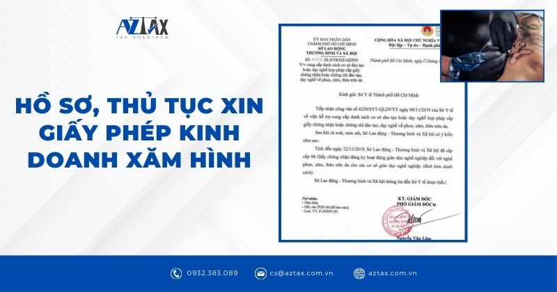 Hồ sơ, thủ tục xin giấy phép kinh doanh xăm hình