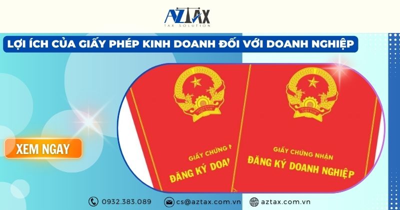 Lợi ích của giấy phép kinh doanh đối với doanh nghiệp