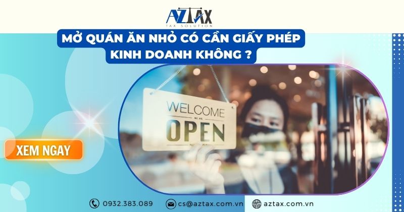 Mở quán ăn nhỏ có cần giấy phép kinh doanh không?