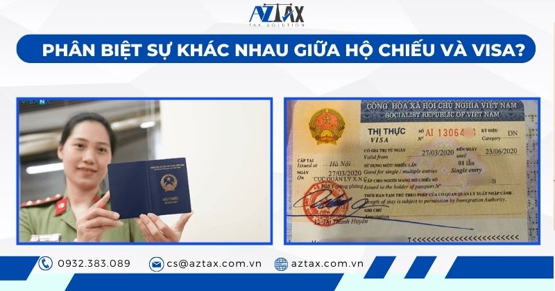 Phân biệt sự khác nhau giữa hộ chiếu và visa?