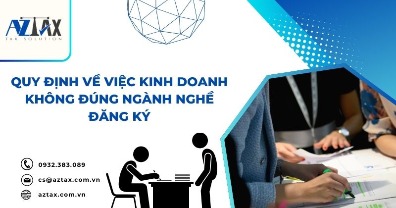 Quy định về việc kinh doanh không đúng ngành nghề đăng ký