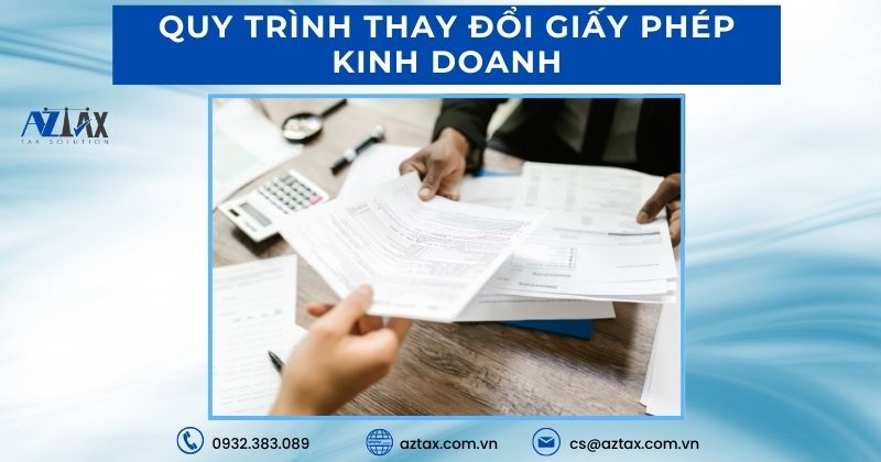 Quy trình thay đổi giấy phép kinh doanh