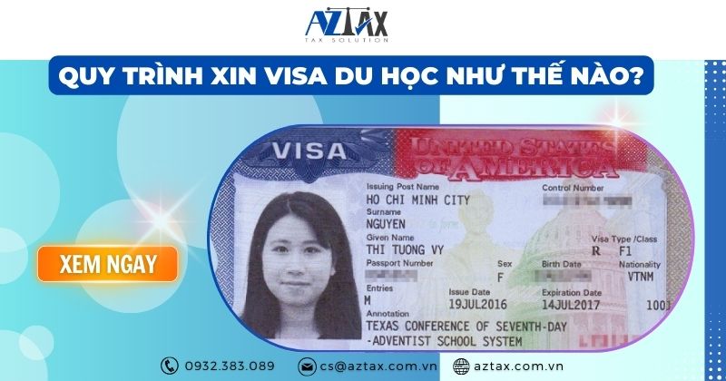 Quy trình xin visa du học như thế nào?