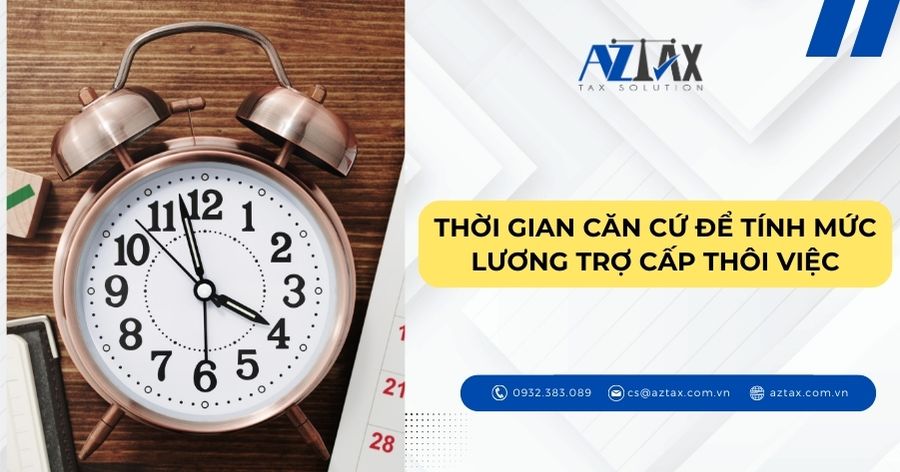 Thời gian căn cứ để tính mức lương trợ cấp thôi việc