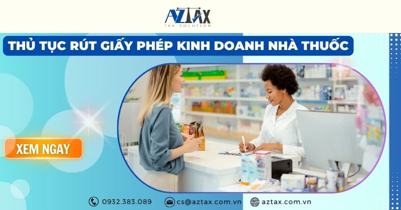 Thủ tục rút giấy phép kinh doanh nhà thuốc