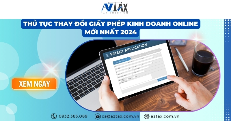 Thủ tục thay đổi giấy phép kinh doanh online mới nhất 2024