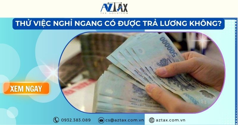 Thử việc nghỉ ngang có được trả lương không?