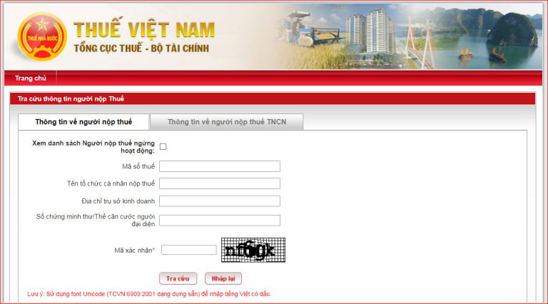 Truy cập vào trang web chính thức của Tổng cục Thuế