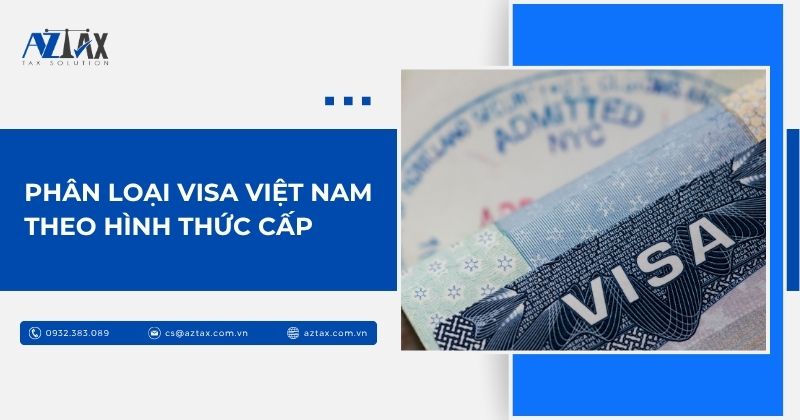 Phân loại visa Việt Nam theo hình thức cấp