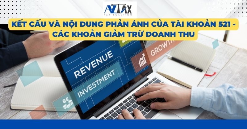 Kết cấu và nội dung phản ánh của tài khoản 521 -Các khoản giảm trừ doanh thu