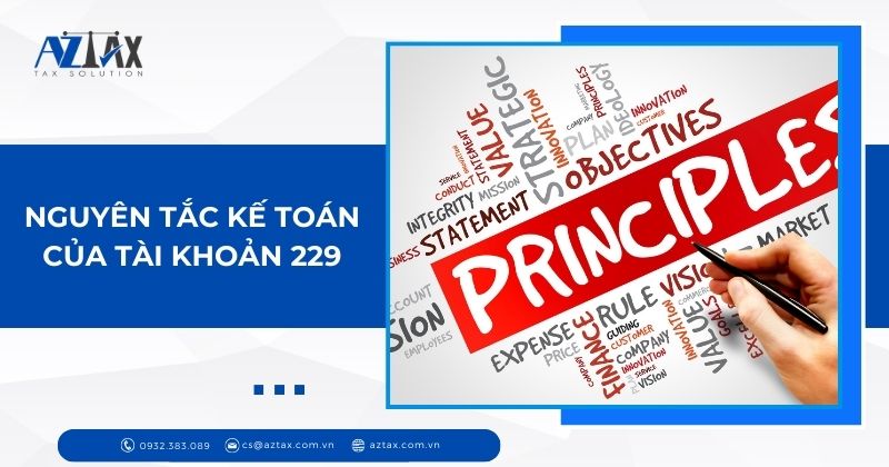 Nguyên tắc kế toán của Tài khoản 229