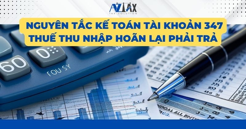 Nguyên tắc kế toán tài khoản 347 Thuế thu nhập hoãn lại phải trả