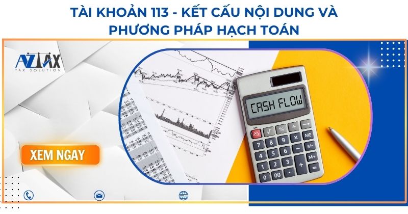 Tài khoản 113 - Kết cấu nội dung và phương pháp hạch toán