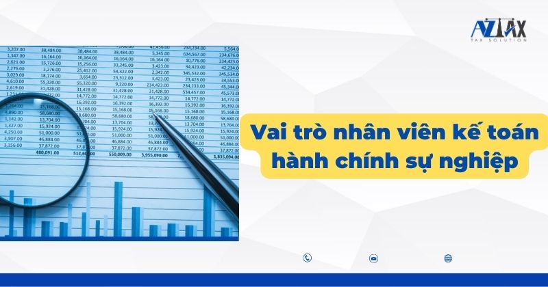 Vai trò nhân viên kế toán hành chính sự nghiệp