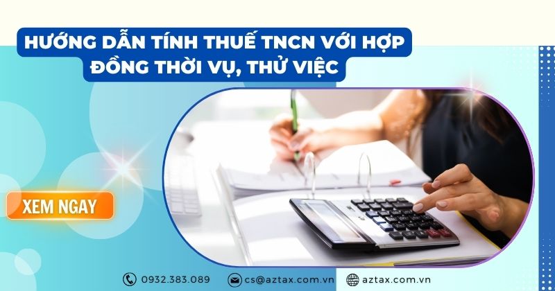 thuế tncn đối với hợp đồng thời vụ