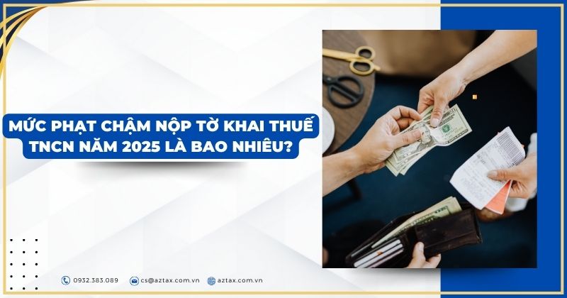 Mức phạt chậm nộp tờ khai thuế TNCN năm 2025 là bao nhiêu?