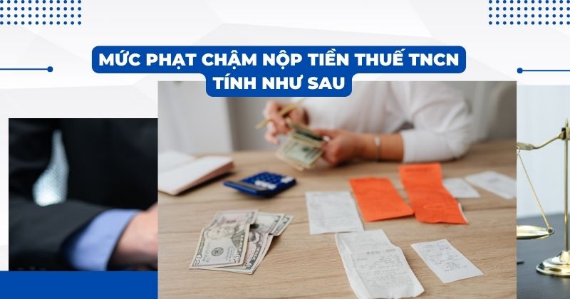 Mức phạt chậm nộp tiền thuế TNCN tính như sau