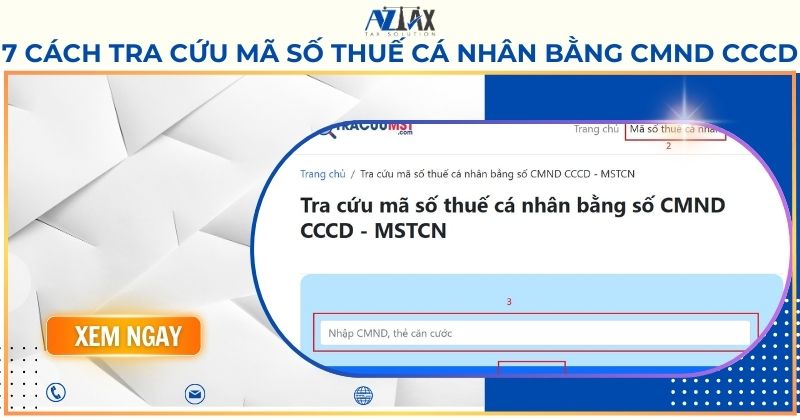 7 cách tra cứu mã số thuế cá nhân bằng cmnd cccd