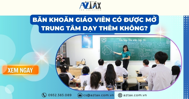 Băn khoăn giáo viên có được mở trung tâm dạy thêm không?