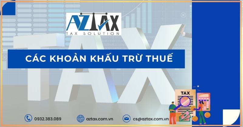 Các khoản khấu trừ thuế