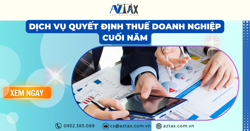 Dịch vụ quyết toán thuế thu nhập doanh nghiệp cuối năm