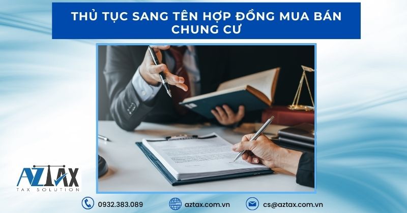 Thủ tục sang tên hợp đồng mua bán chung cư