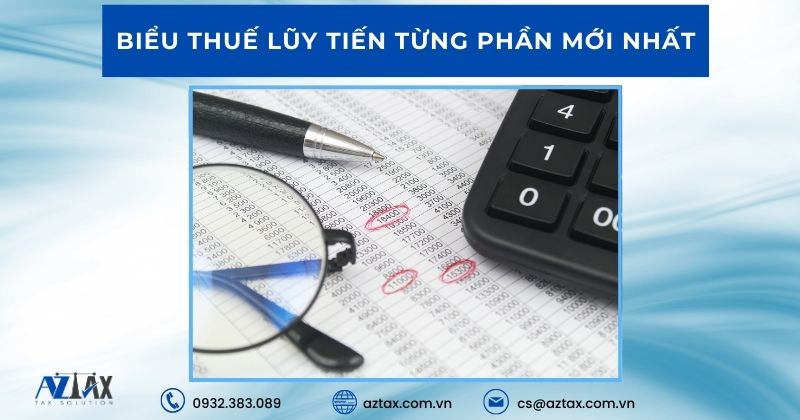 Biểu thuế lũy tiến từng phần mới nhất