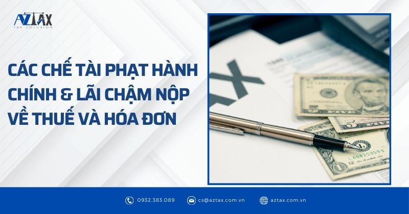 Các chế tài phạt hành chính & lãi chậm nộp về thuế và hóa đơn