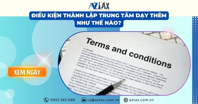 Điều kiện thành lập trung tâm dạy thêm như thế nào?