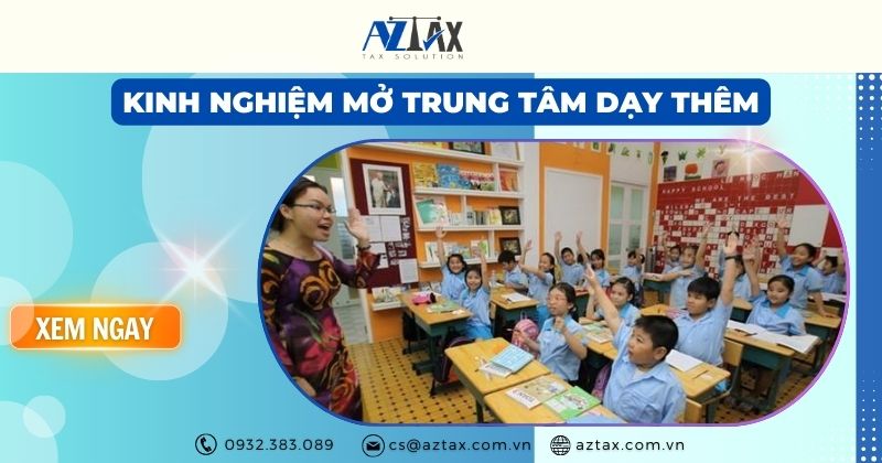 Kinh nghiệm mở trung tâm dạy thêm