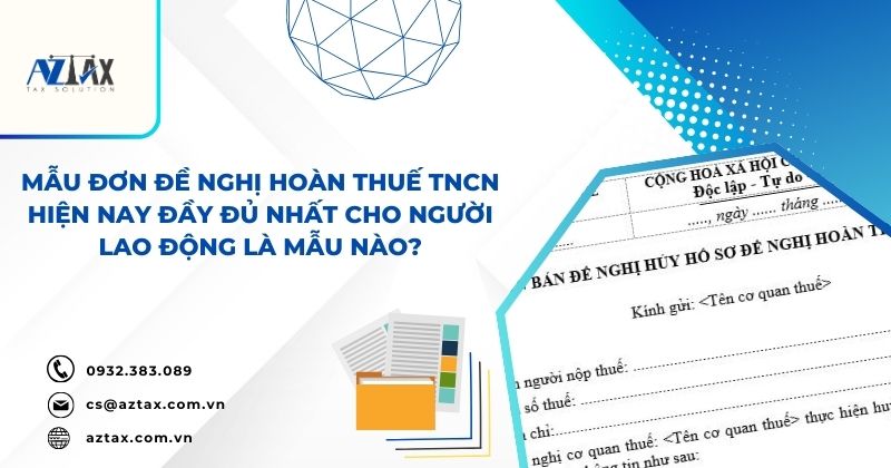 mẫu đề nghị hoàn thuế tncn theo thông tư 80