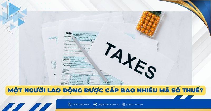 Một người lao động được cấp bao nhiêu mã số thuế?