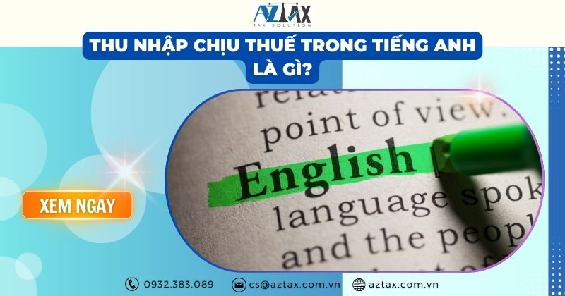 thu nhập chịu thuế tiếng anh là gì