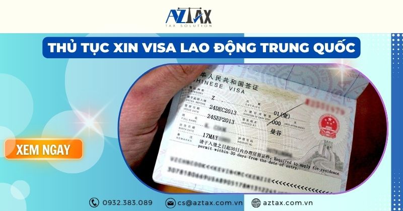 thủ tục xin visa lao động Trung Quốc