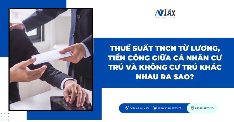 Thuế suất TNCN từ lương, tiền công giữa cá nhân cư trú và không cư trú khác nhau ra sao?