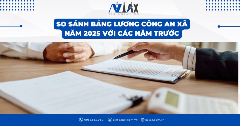 So sánh bảng lương công an xã năm 2025 với các năm trước