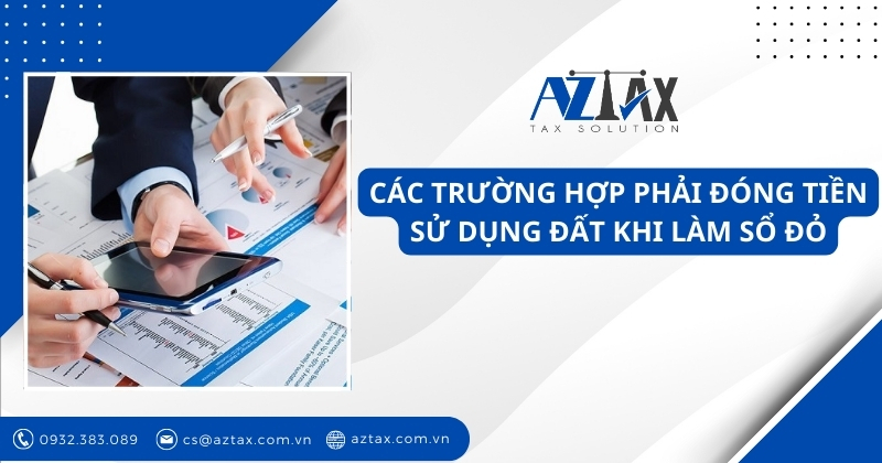 Các trường hợp phải đóng tiền sử dụng đất khi làm sổ đỏ