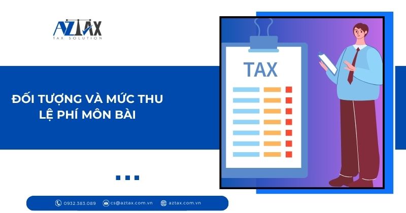 Đối tượng và mức thu lệ phí môn bài