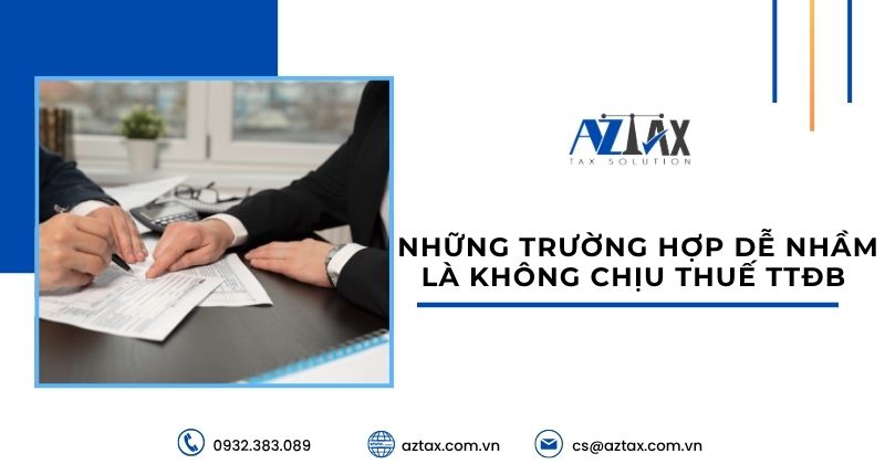 Những trường hợp dễ nhầm là không chịu thuế TTĐB 