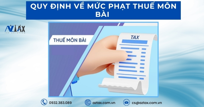 Quy định mức phạt thuế môn bài