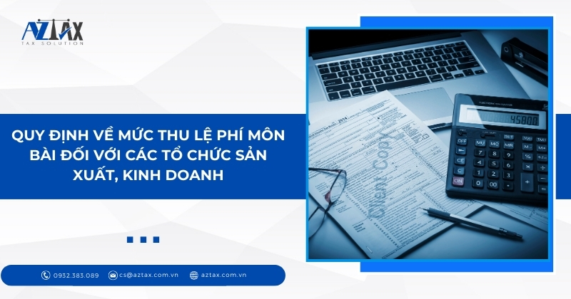 Quy định về mức thu lệ phí môn bài