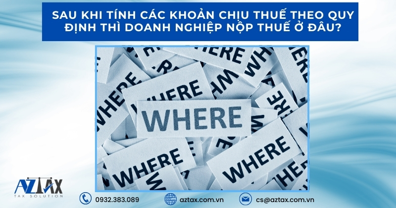 Sau khi tính các khoản chịu thuế theo quy định thì doanh nghiệp nộp thuế ở đâu?