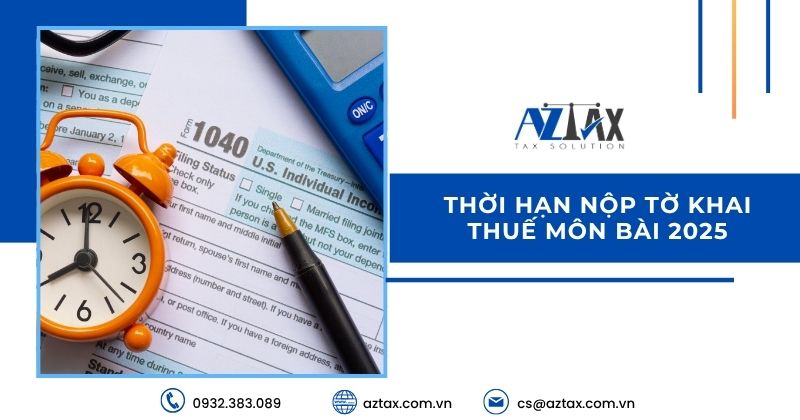 Thời hạn nộp tờ khai thuế môn bài 2026