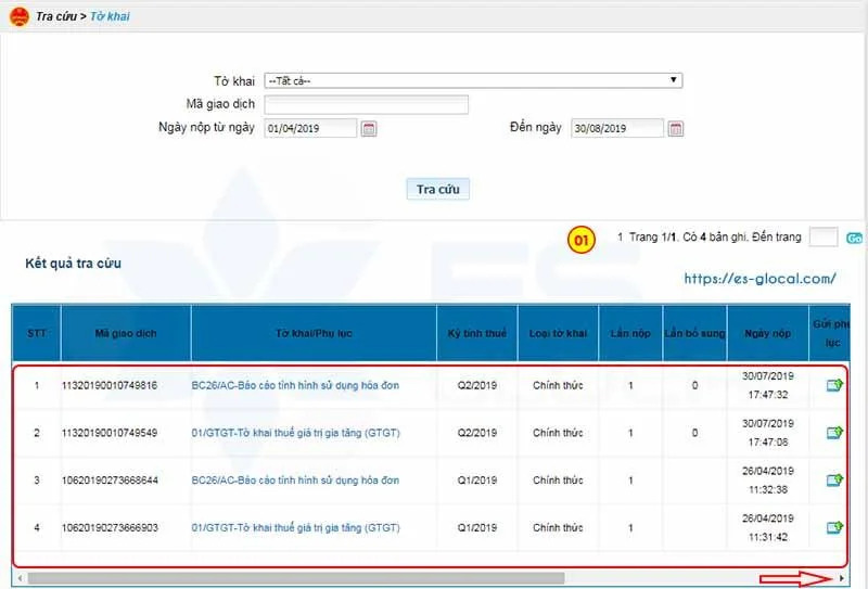 Xem kết quả cần tra cứu và tải về
